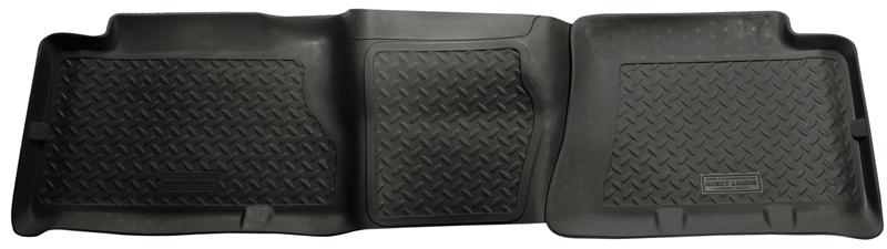 GMC Sierra Floor Mat - Rear - Husky Liners - Black - `04-`06